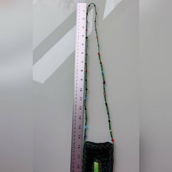 Vintage Silk Velvet Beaded Purse - Picture 9 of 9